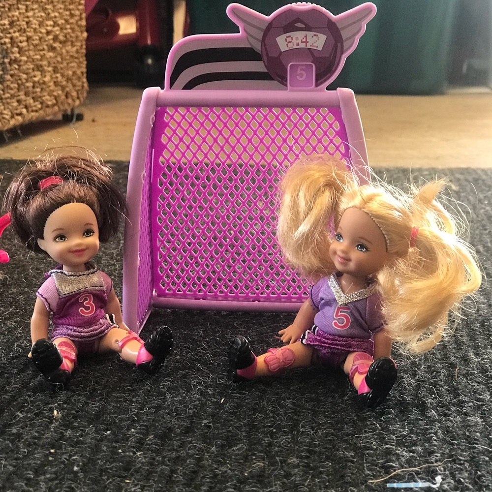 Barbie soccer kit.